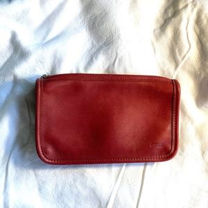Vintage COACH Red Cosmetics Bag